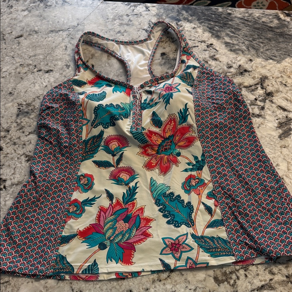 Floral Racerback SwimTop